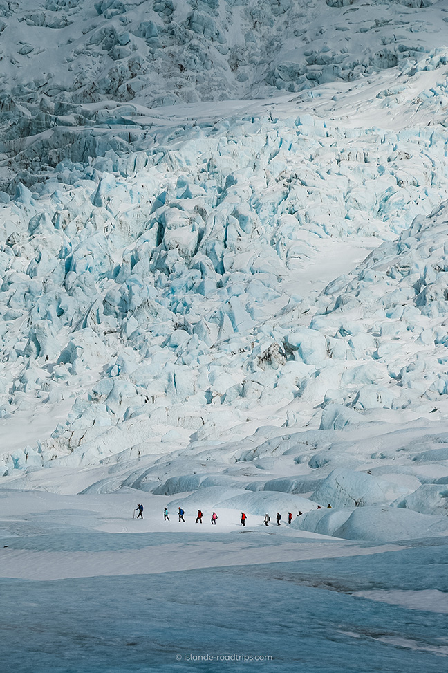 Randonnée sur glacier en Islande